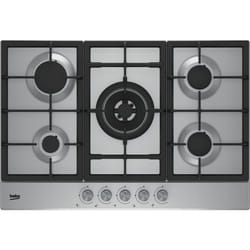 Beko HIAW 75225 SL plaque Noir, Acier inoxydable Intégré 75 cm Gaz 5 zone(s)