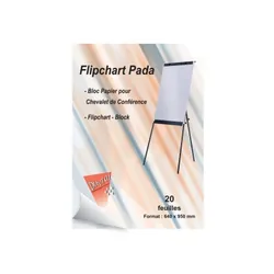 BLOC DE 20 FEUILLES "FLIPCHART DUVRAI" 640*950MM