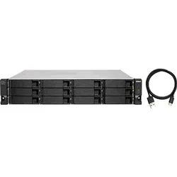 Boitier de stockage QNAP Rack 2U RAID- 12 baies 2.5"/3.5" SATA (TL-R1200C-RP(USB)