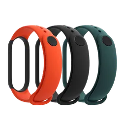 Bracelet Montre connectée Xiaomi Mi Band 5 Strap (3-Pack) Black/Orange/Teal (29764)