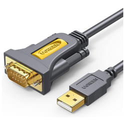 Câble UGREEN | USB2.0 vers DB9 RS232 MALE Cable 1.5M | 20211