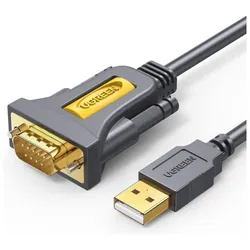 Câble UGREEN | USB2.0 vers DB9 RS232 MALE Cable 1.5M | 20211