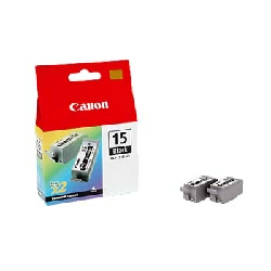 Canon BCI-15 Black cartouche d'encre 2 pièce(s) Original Noir
