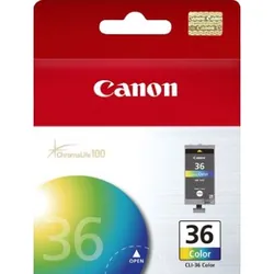 Canon CLI-36C cartouche d'encre Original Bleu, Vert, Jaune