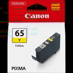 Canon CLI-65Y Jaune - Cartouche D'encre Canon D'origine (4218C001AA)