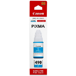 Canon GI-490 C Cyan - Bouteille d'encre Canon d'origine (0664C001AB)