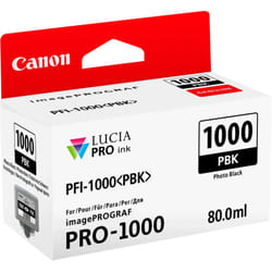 Canon PFI-1000PBK Noir photo - Cartouche d'encre Canon d'origine (0546C001AA)