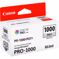 Canon PFI-1000PGY Gris Photo - Cartouche d'encre Canon d'origine (0553C001AA)