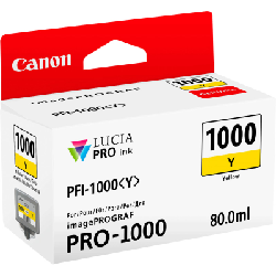 Canon PFI-1000Y Jaune - Cartouche d'encre Canon d'origine (0549C001AA)