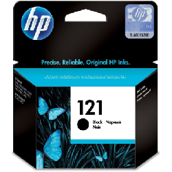 Cartouche jet d'encre HP original CC640HE pour HP 121 - Noir