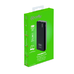 Celly PBDUAL10000BK banque d'alimentation électrique Lithium Polymère (LiPo) 10000 mAh Noir