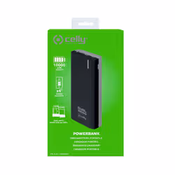Celly PBDUAL10000BK banque d'alimentation électrique Lithium Polymère (LiPo) 10000 mAh Noir - Vue supplémentaire 2