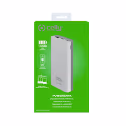 Celly PBDUAL10000WH banque d'alimentation électrique Lithium Polymère (LiPo) 10000 mAh Blanc - Vue supplémentaire 2