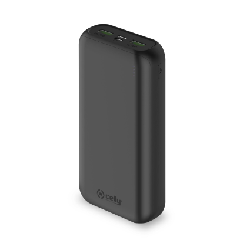 Celly Powerbank Energy 20000 [SHOCK] Lithium-Ion (Li-Ion) 20000 mAh Noir