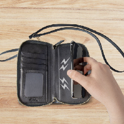 Celly VENEREBK coque de protection pour téléphones portables 16,5 cm (6.5") Étui avec portefeuille Noir