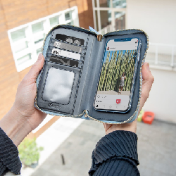 Celly VENERELB coque de protection pour téléphones portables 16,5 cm (6.5") Étui avec portefeuille Bleu