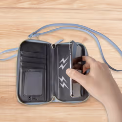 Celly VENERELB coque de protection pour téléphones portables 16,5 cm (6.5") Étui avec portefeuille Bleu - Vue supplémentaire 3