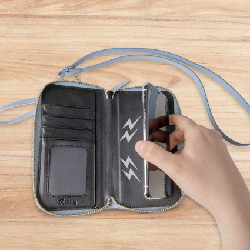 Celly VENERELB coque de protection pour téléphones portables 16,5 cm (6.5") Étui avec portefeuille Bleu