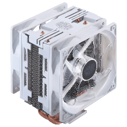 Cooler Master Hyper 212 LED Turbo White Edition Processeur Refroidisseur d'air 12 cm Argent, Blanc