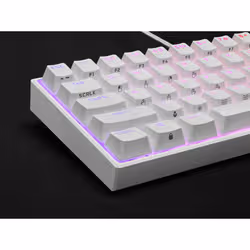 Corsair GAMER MÉCANIQUE (CHERRY MX RED) K65 MINI 60% RGB (BLANC) clavier QWERTY Français - Vue supplémentaire 6
