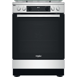 Cuisinière Whirlpool 60cm 4feux gaz four électrique WS68G8CHX/E