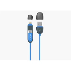 Cygnett 1.2m, USB-A/Lightning+USB Micro-B câble USB 1,2 m USB A Micro-USB B/Lightning Bleu