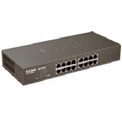 D-Link DES-1016A commutateur réseau Non-géré Marron