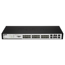 D-Link DES-3200-28/E commutateur réseau Géré L2 Connexion Ethernet, supportant l'alimentation via ce port (PoE) 1U Noir, Gris