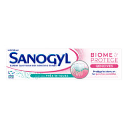 Dentifrice Gencives Biome Protège avec Prébiotiques Sanogyl