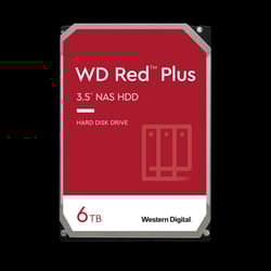 Disque Dur 3.5" Western Digital WD Red Plus 6 To 5400 RPM (WD60EFPX) pour serveur NAS