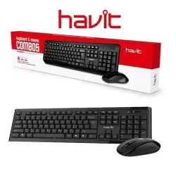 Ensemble Clavier & Souris HAVIT KB260GCM Sans Fil - Noir