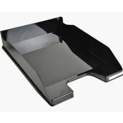Exacompta 113214D bac de rangement de bureau Polystyrène Noir