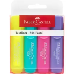 Faber-Castell 154610 marqueur 4 pièce(s) Rose, Violet, Turquoise, Jaune