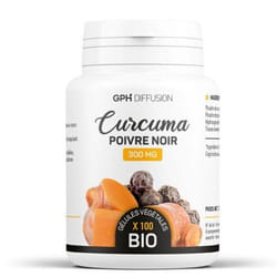 GPH Diffusion Curcuma Poivre NOIR 100 Gelules 300 MG