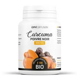 GPH Diffusion Curcuma Poivre NOIR 100 Gelules 300 MG