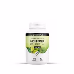 GPH Diffusion Orgaliane Griffonia Simlicifolia Extrait 5 HTP 180 Gelules - Vue supplémentaire 2