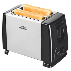 Grill pain en inox brossé Avec 2 fentes