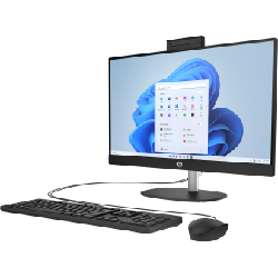 HP 24-cr0025nk Intel® Core™ i7 i7-1355U 60,5 cm (23.8") 1920 x 1080 pixels Écran tactile PC All-in-One 16 Go DDR4-SDRAM 1 To SSD Windows 11 Home in S mode Wi-Fi 6 (802.11ax) Noir