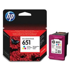 HP 651 cartouche d'encre Original Cyan, Magenta, Jaune