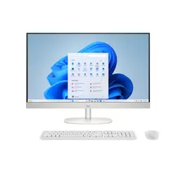 HP All-in-One Desktop AI 24-cr2025nk PC Intel Core Ultra 5 225U 60,5 cm (23.8") 1920 x 1080 pixels Écran tactile PC All-in-One 8 Go DDR5-SDRAM 512 Go SSD Windows 11 Home Wi-Fi 6 (802.11ax) AI PC Blanc