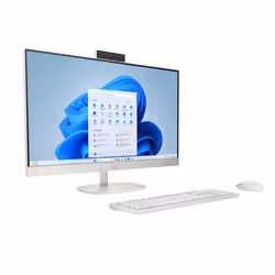 HP All-in-One Desktop AI 24-cr2025nk PC Intel Core Ultra 5 225U 60,5 cm (23.8") 1920 x 1080 pixels Écran tactile PC All-in-One 8 Go DDR5-SDRAM 512 Go SSD Windows 11 Home Wi-Fi 6 (802.11ax) AI PC Blanc - Vue supplémentaire 2