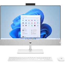 HP Pavilion 27-ca1001nk 27" Écran tactile 8 Go 1256 Go HDD+SSD NVIDIA® GeForce® GTX 1650 Windows 11 Home Blanc