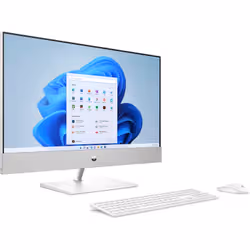 HP Pavilion 27-ca2001nk Intel® Core™ i7 i7-13700T 68,6 cm (27") 1920 x 1080 pixels Écran tactile 8 Go DDR4-SDRAM 1,26 To HDD+SSD PC All-in-One NVIDIA® GeForce® GTX 1650 Windows 11 Home Wi-Fi 6 (802.11ax) Blanc - Vue supplémentaire 2