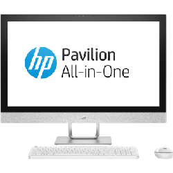 HP Pavilion 27-r000nk 27" de 7e génération 8 Go 1000 Go HDD AMD Radeon 530 Windows 10 Home Blanc