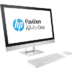 HP Pavilion 27-r000nk 27" de 7e génération 8 Go 1000 Go HDD AMD Radeon 530 Windows 10 Home Blanc