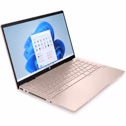 HP Pavilion x360 14-ek0001nk Hybride (2-en-1) 35,6 cm (14") Écran tactile Full HD Intel® Core™ i5 i5-1235U 8 Go DDR4-SDRAM 256 Go SSD Wi-Fi 5 (802.11ac) Windows 11 Home Or rose - Vue supplémentaire 4