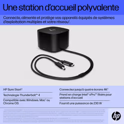 HP Station d’accueil Thunderbolt 280 W G4 avec câble combo - Vue supplémentaire 10