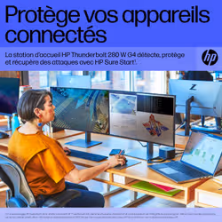 HP Station d’accueil Thunderbolt 280 W G4 avec câble combo - Vue supplémentaire 11