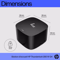 HP Station d’accueil Thunderbolt 280 W G4 avec câble combo - Vue supplémentaire 14