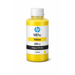 HP V87XL Jaune 500ml - Bouteille d encre HP d origine (7FN96A)